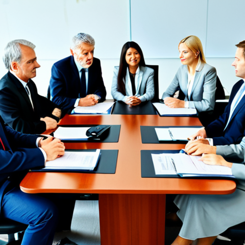 국제무역전문가경로 - Global Business Meeting**

Prompt: "A diverse group of business professionals in appropriate attire,...