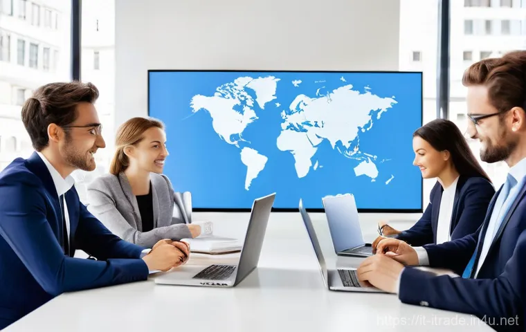 국제무역업무인턴십 - **International Business Collaboration in a European Setting:**
    A vibrant, modern co-working spa...